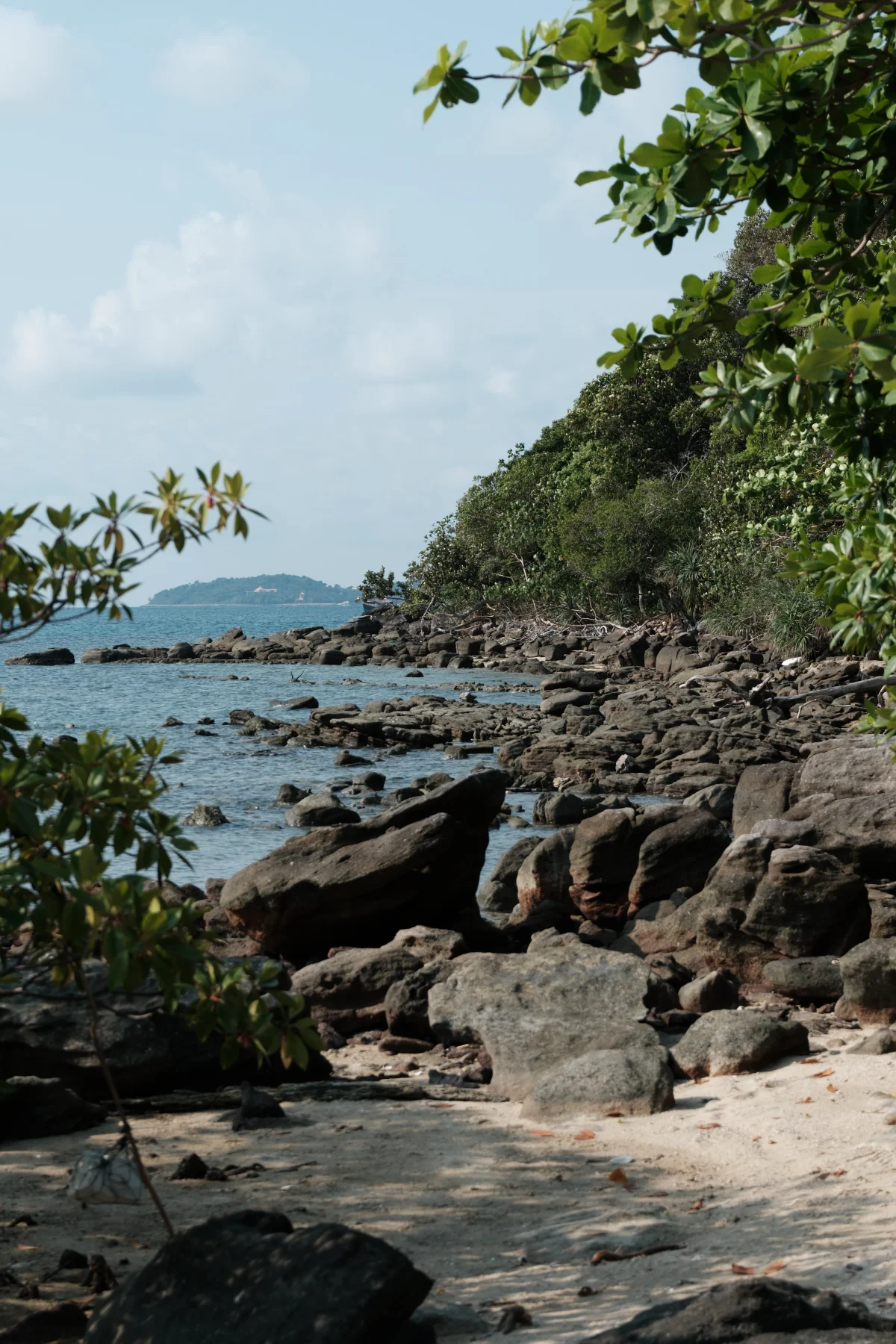 rocks and sea